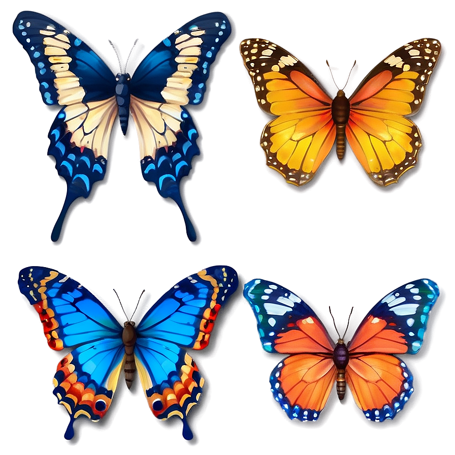 Butterfly Emoji Expression Png Vto PNG image