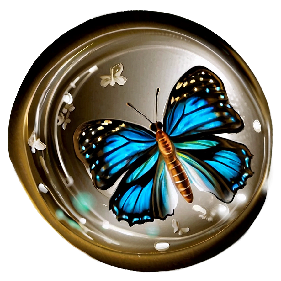 Butterfly In Glass Png 32 PNG image