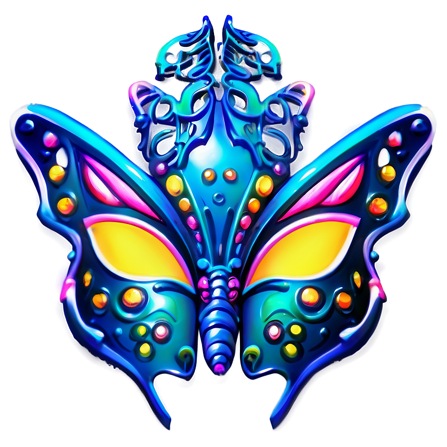 Butterfly Masquerade Mask Png 05042024 PNG image