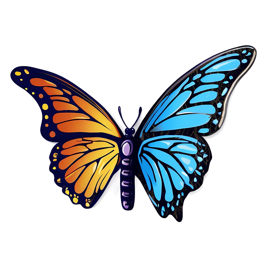 Butterfly Outline Clipart Png Gvt PNG image