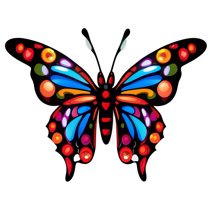 Butterfly Outline Design Png 05252024 PNG image