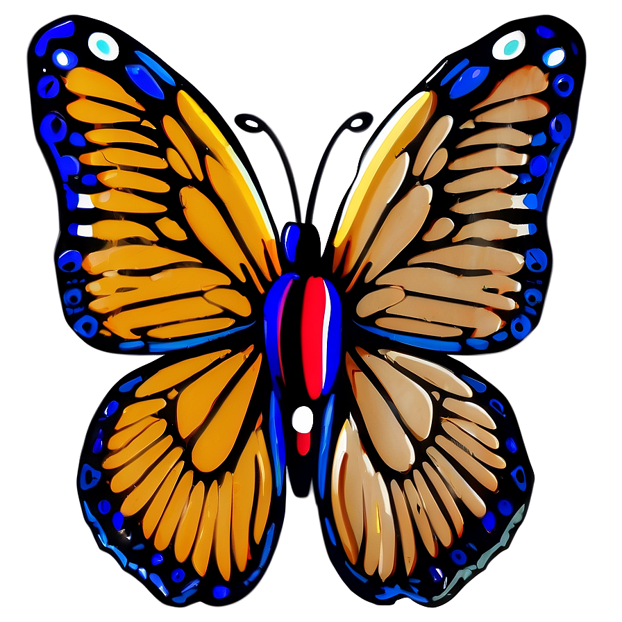 Butterfly Outline Design Png Aqo PNG image
