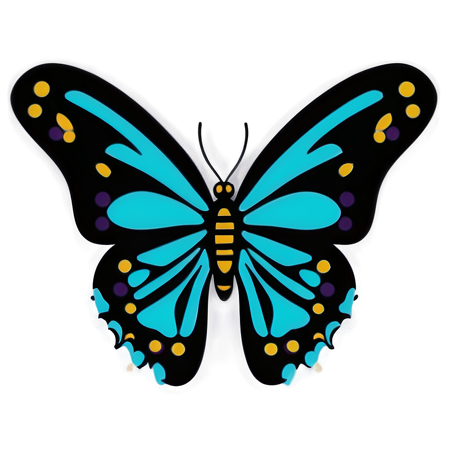 Butterfly Outline For Decoration Png Nlv11 PNG image