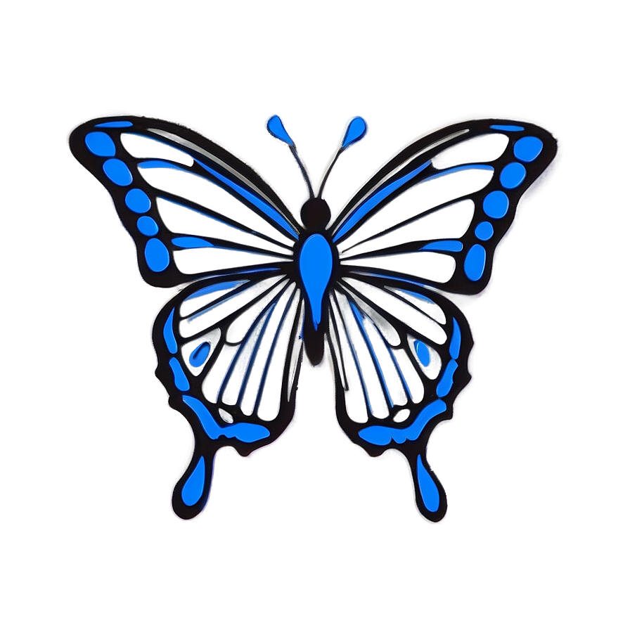 Butterfly Outline For Kids Png 36 PNG image