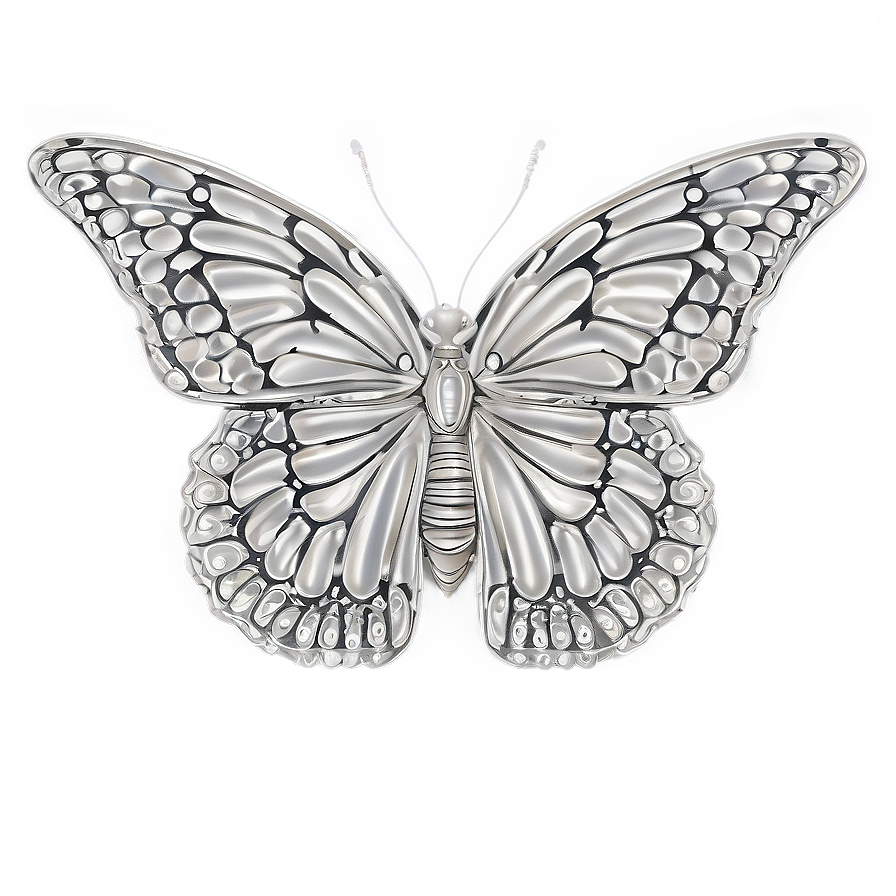 Butterfly Outline With Details Png 50 PNG image