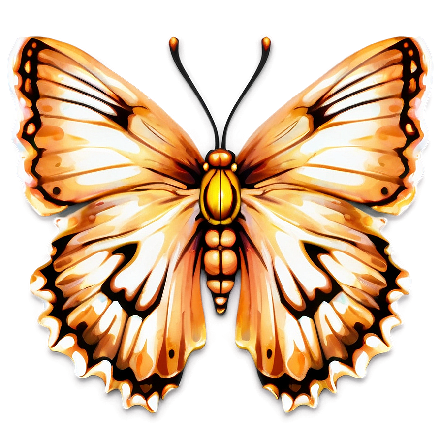 Butterfly Outline With Details Png 72 PNG image