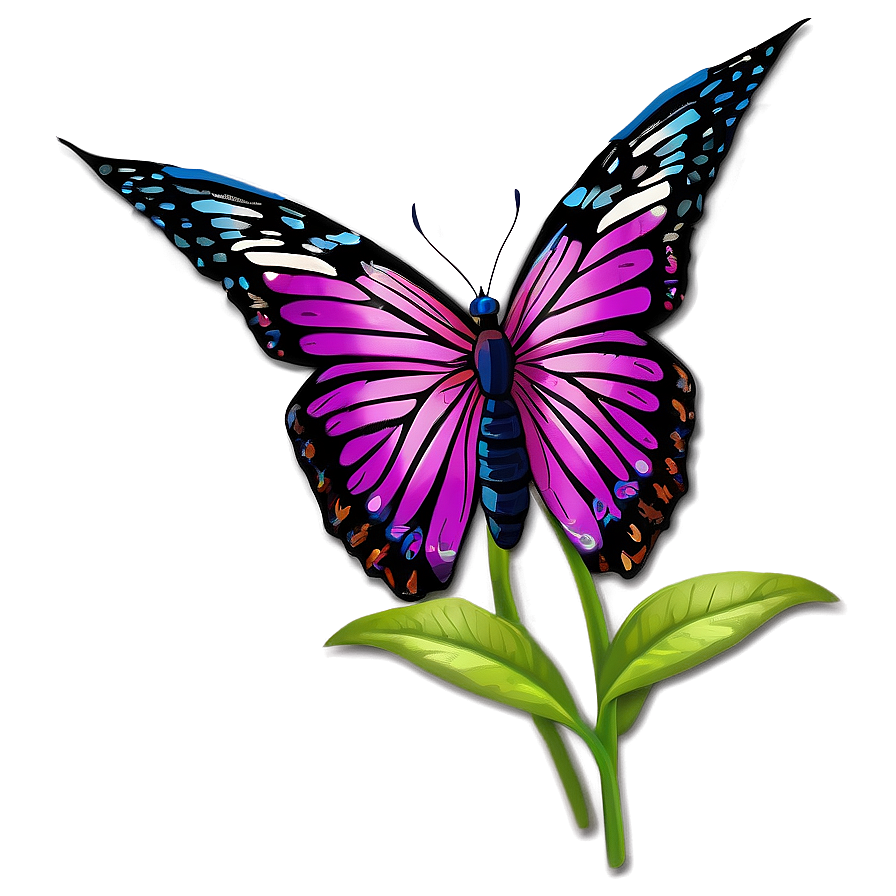 Butterfly Outline With Details Png Fgd80 PNG image