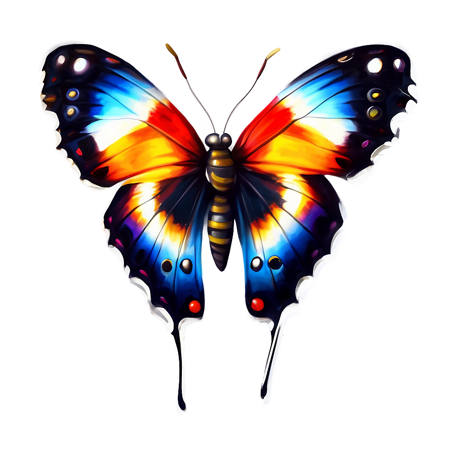 Butterfly Realism Art Png 9 PNG image