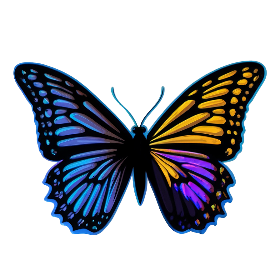 Butterfly Silhouette Outline Png Csk PNG image