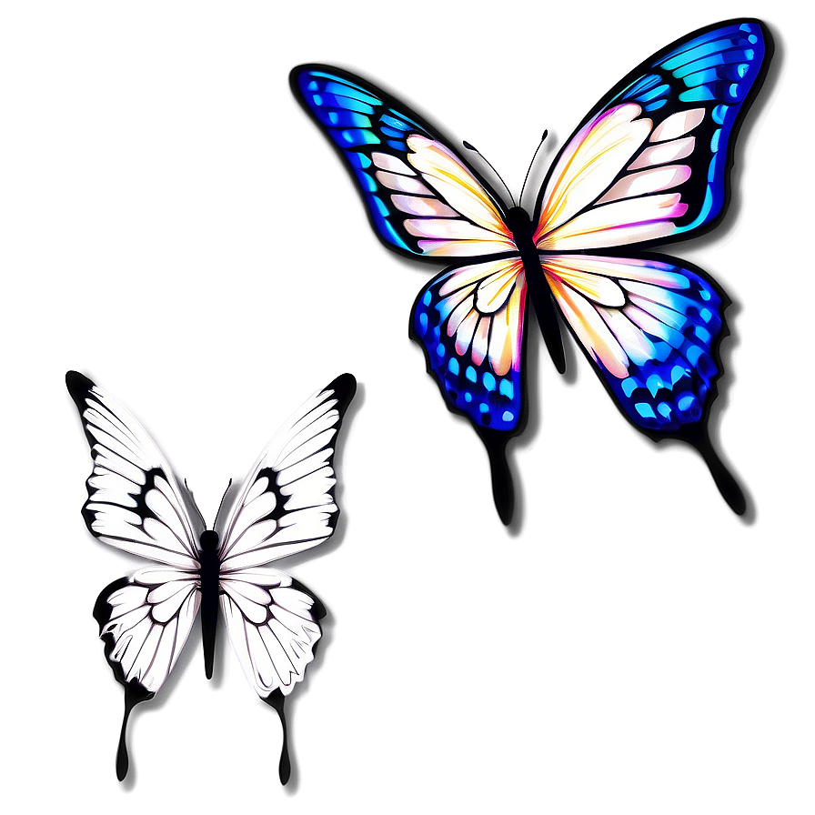 Butterfly Tattoo Png Kev PNG image