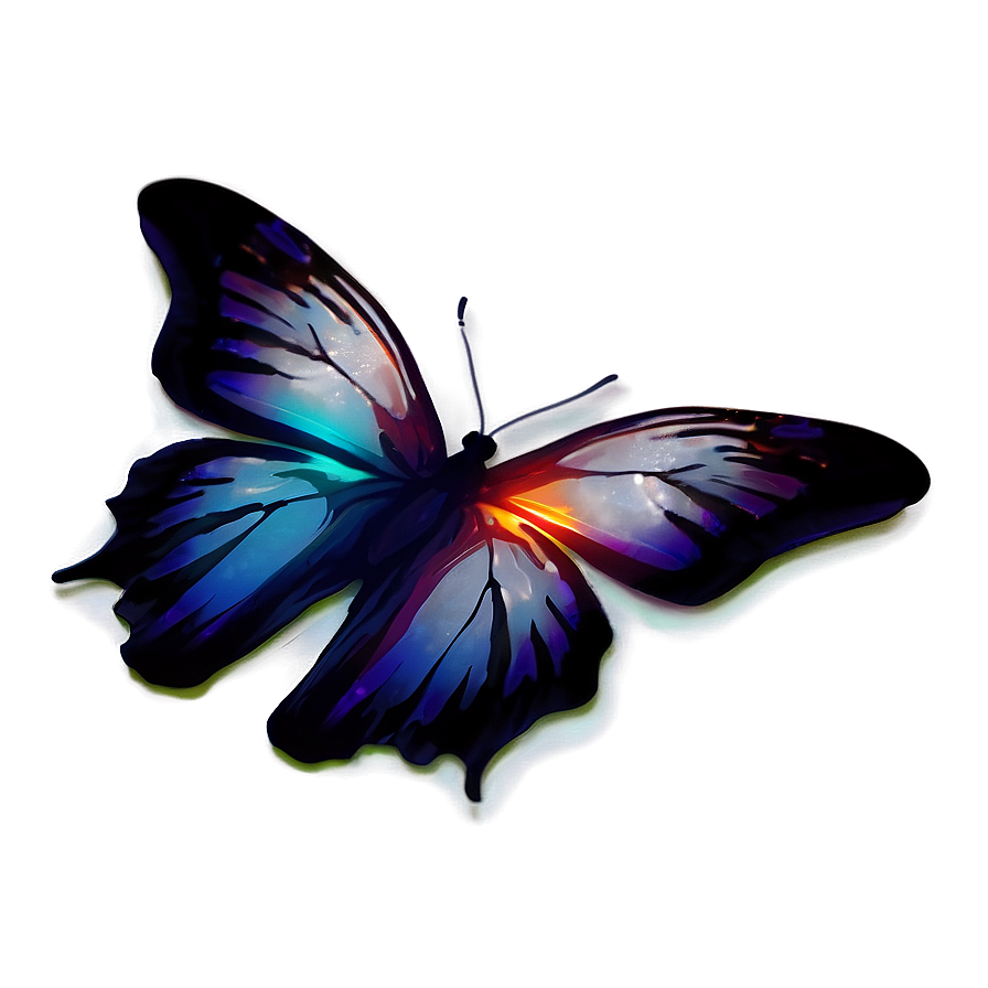 Butterfly With Fire Effect Png 78 PNG image