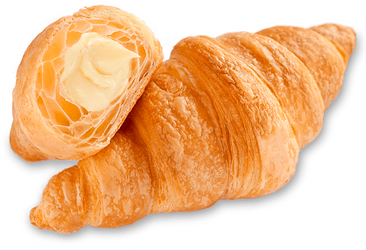 Buttery Croissantwith Cream Filling.png PNG image