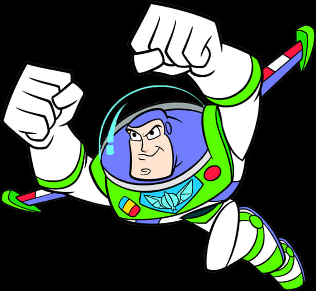 Buzz Lightyear Action Pose PNG image