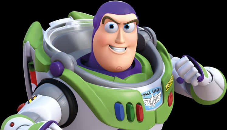 Buzz Lightyear Smiling Portrait PNG image