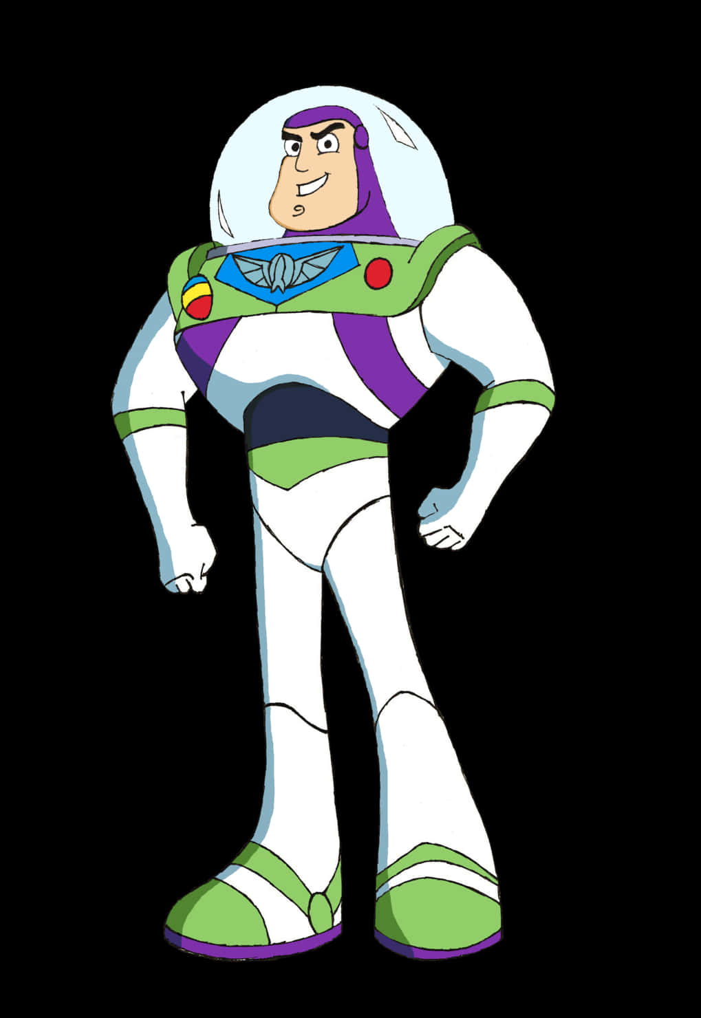 Buzz Lightyear Standing Pose PNG image