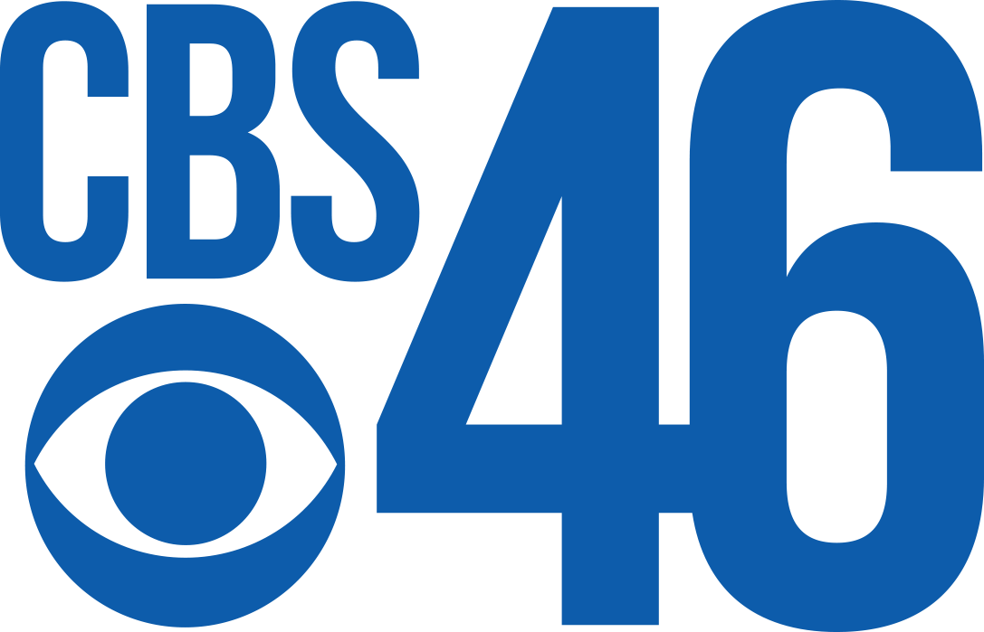 C B S46 Logo Blue Background PNG image