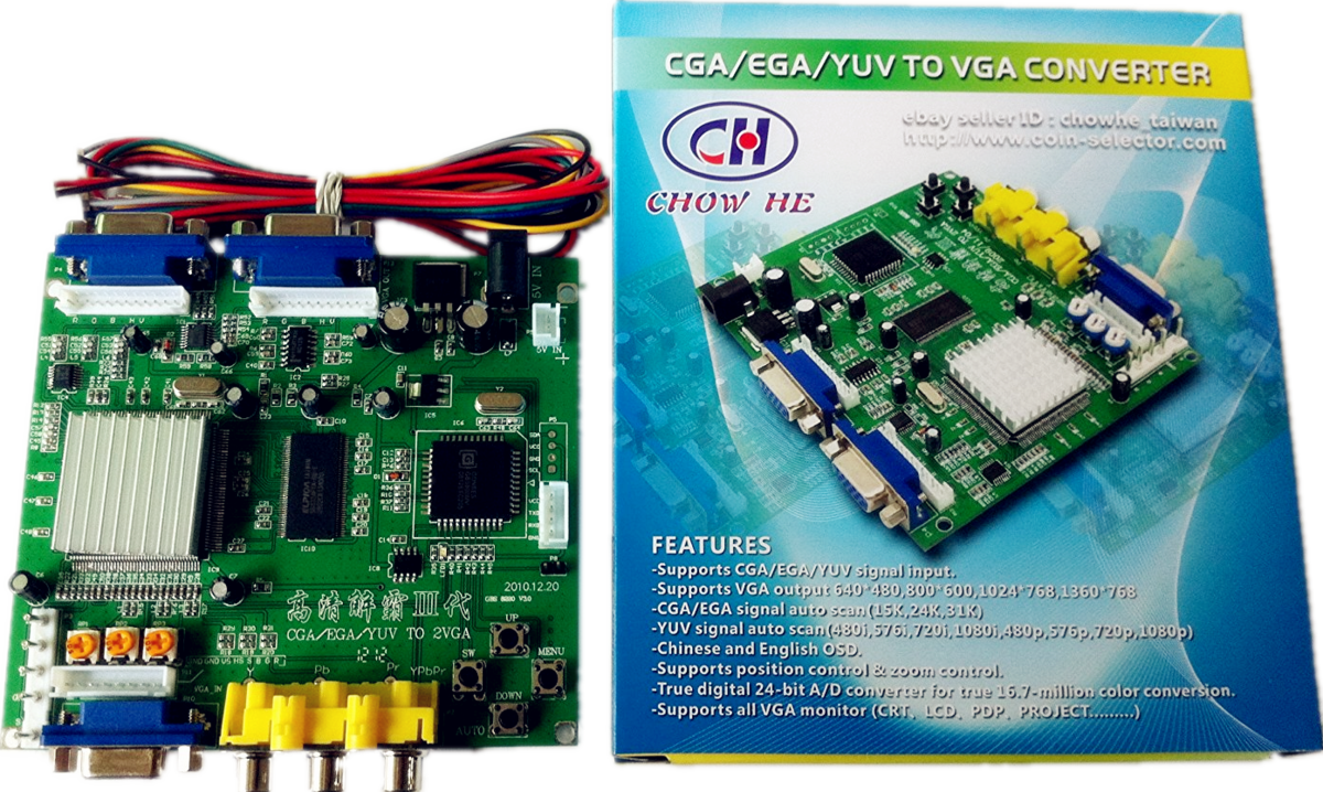 C G A E G A Y U Vto V G A Converter Board PNG image