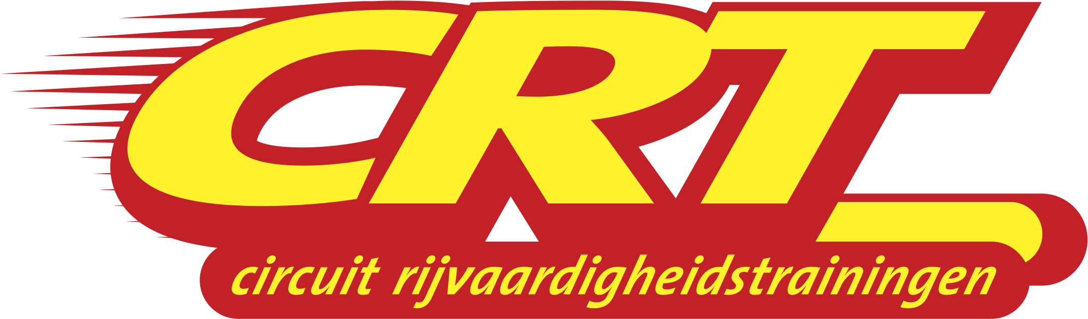 C R T Logo Red Yellow PNG image