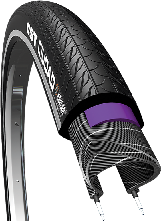 C S T City Bike Tirewith Kevlar Protection PNG image