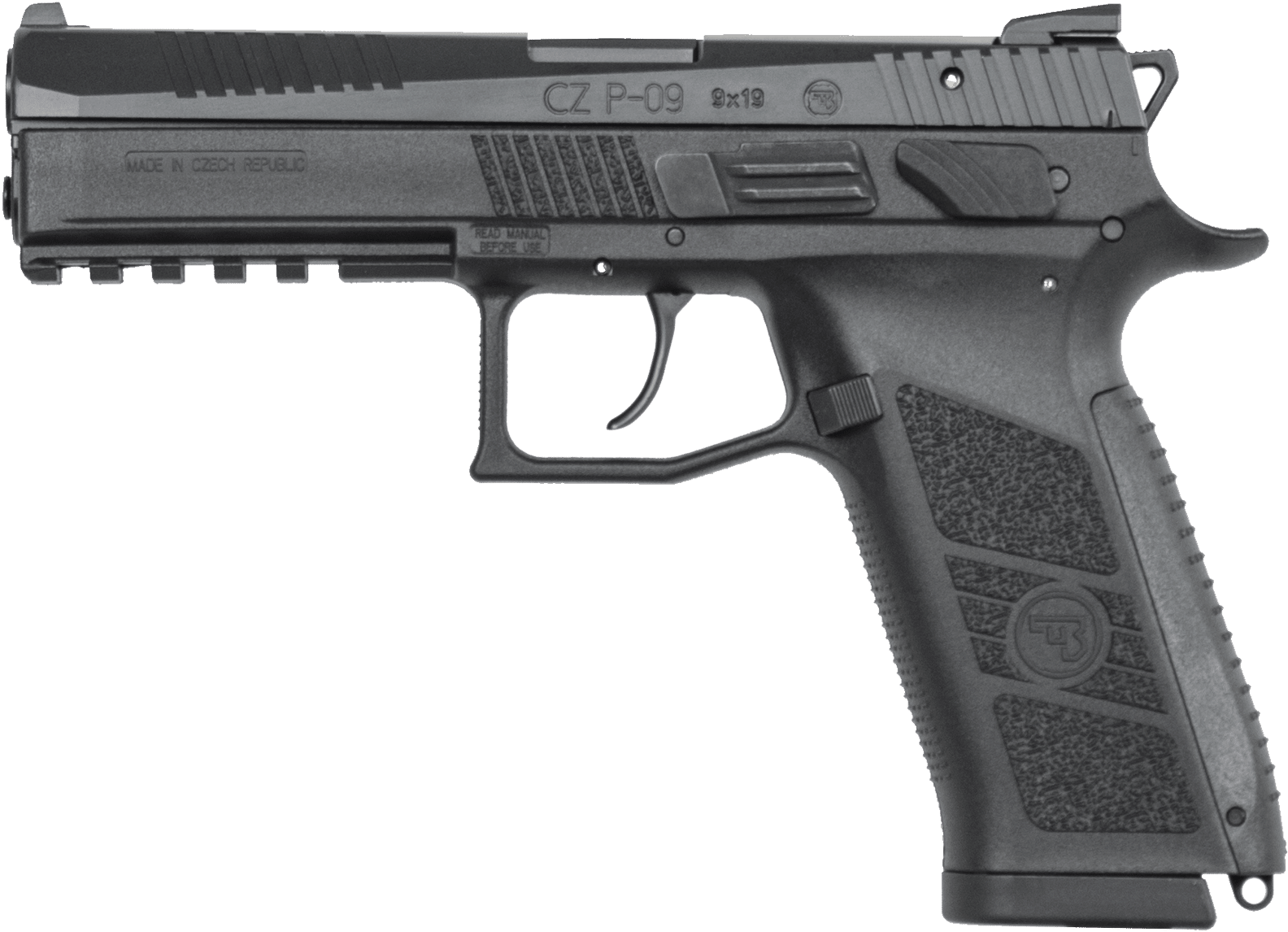 C Z P09 Semi Automatic Pistol PNG image