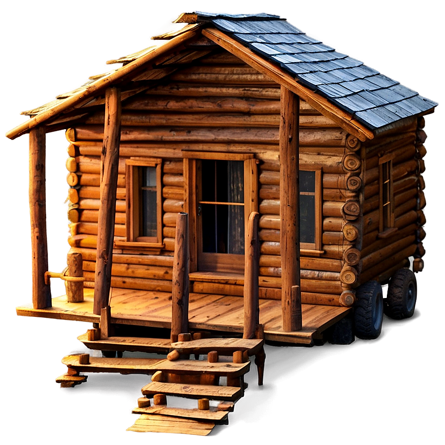 Cabin At Sunset Glow Png Nls71 PNG image