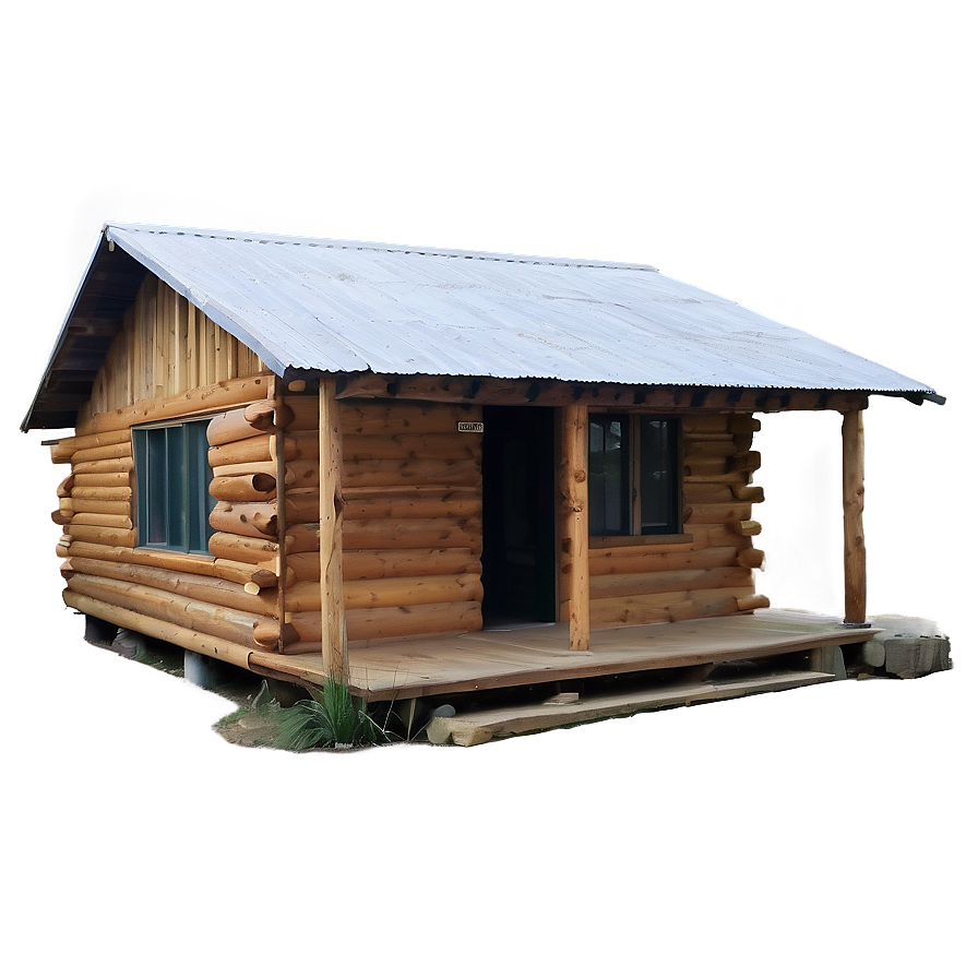 Cabin In A Clearing Png Kqc PNG image