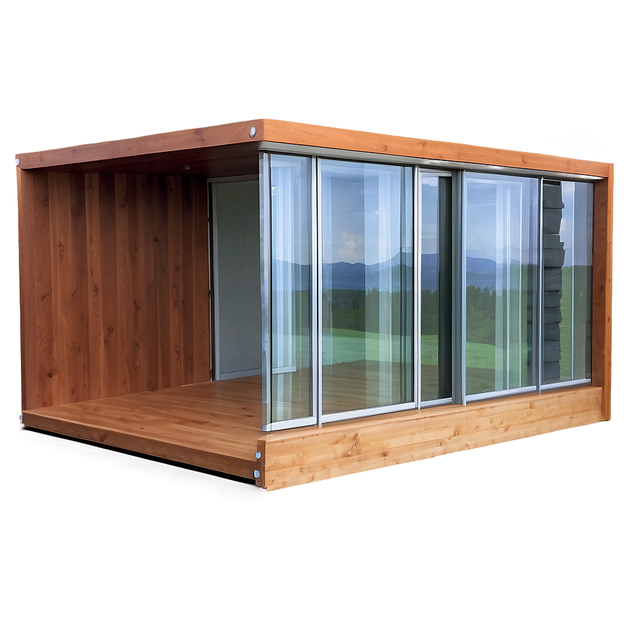 Cabin With Glass Walls Png 05242024 PNG image