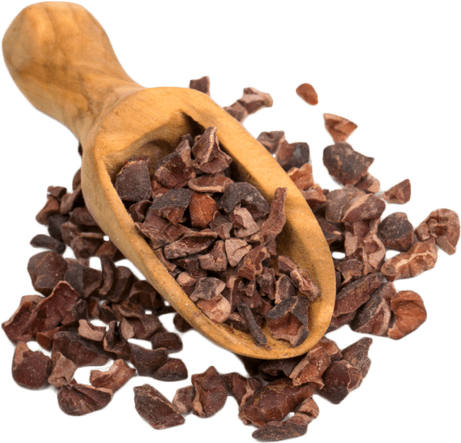 Cacao Nibsin Wooden Scoop PNG image