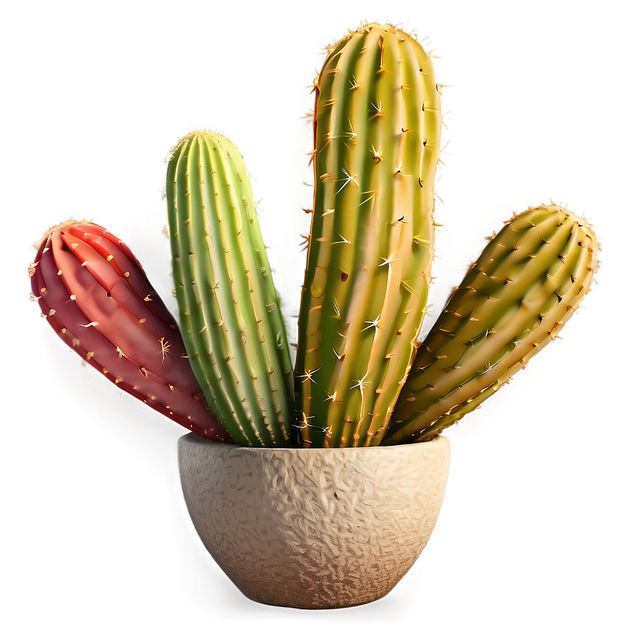 Cactus Sunset Scene Png 2 PNG image