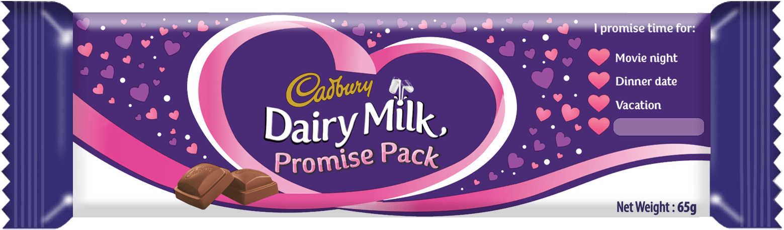 Cadbury Dairy Milk Promise Pack Design PNG image