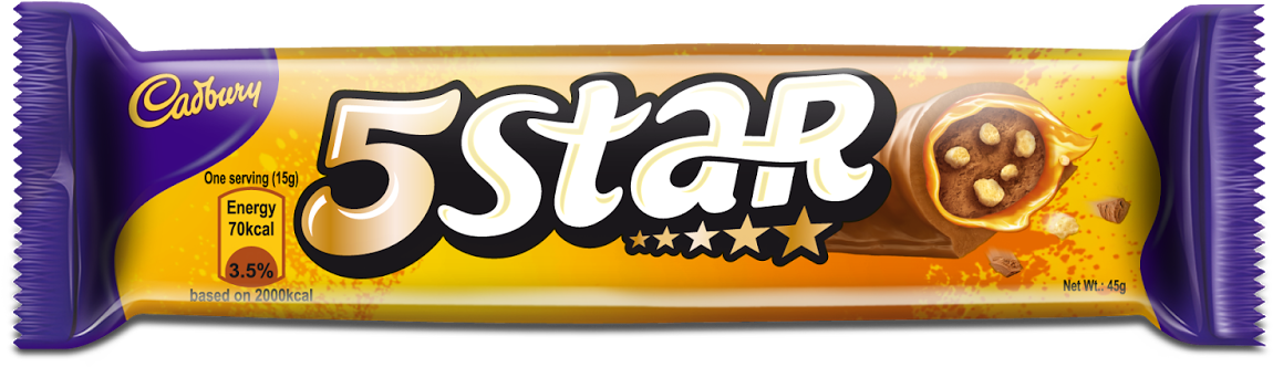 Cadbury5 Star Chocolate Bar PNG image