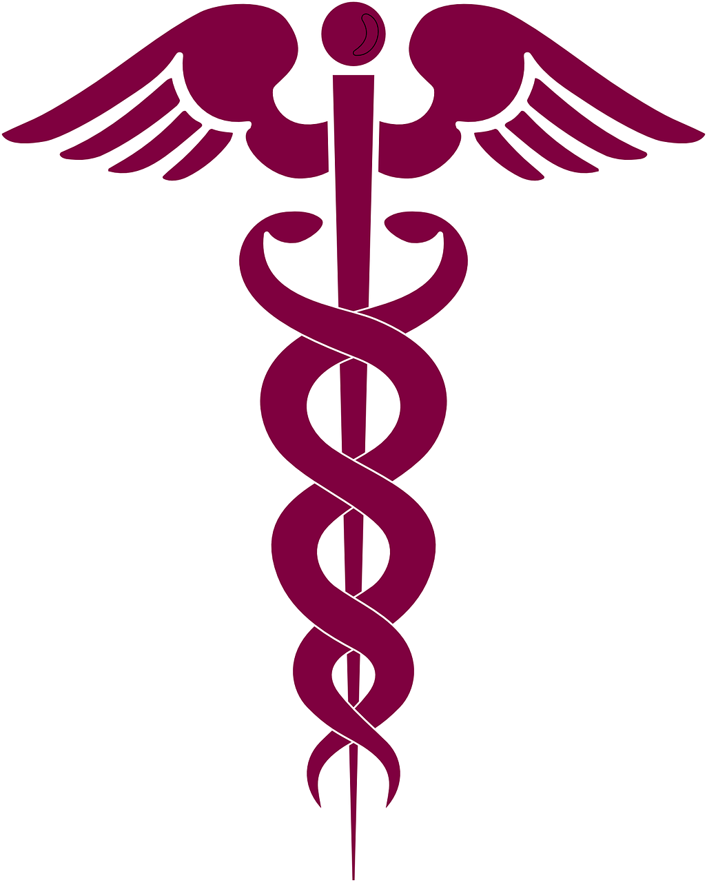 Caduceus Medical Symbol Illustration PNG image