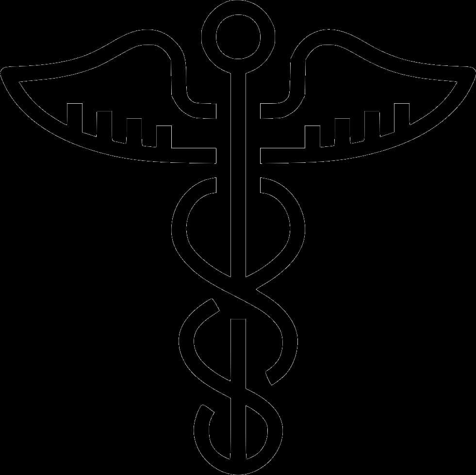 Caduceus Medical Symbol Vector PNG image