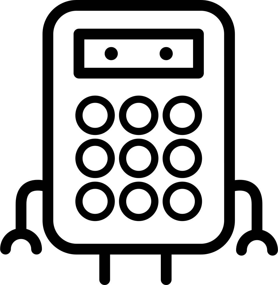 Calculator_ Character_ Icon PNG image