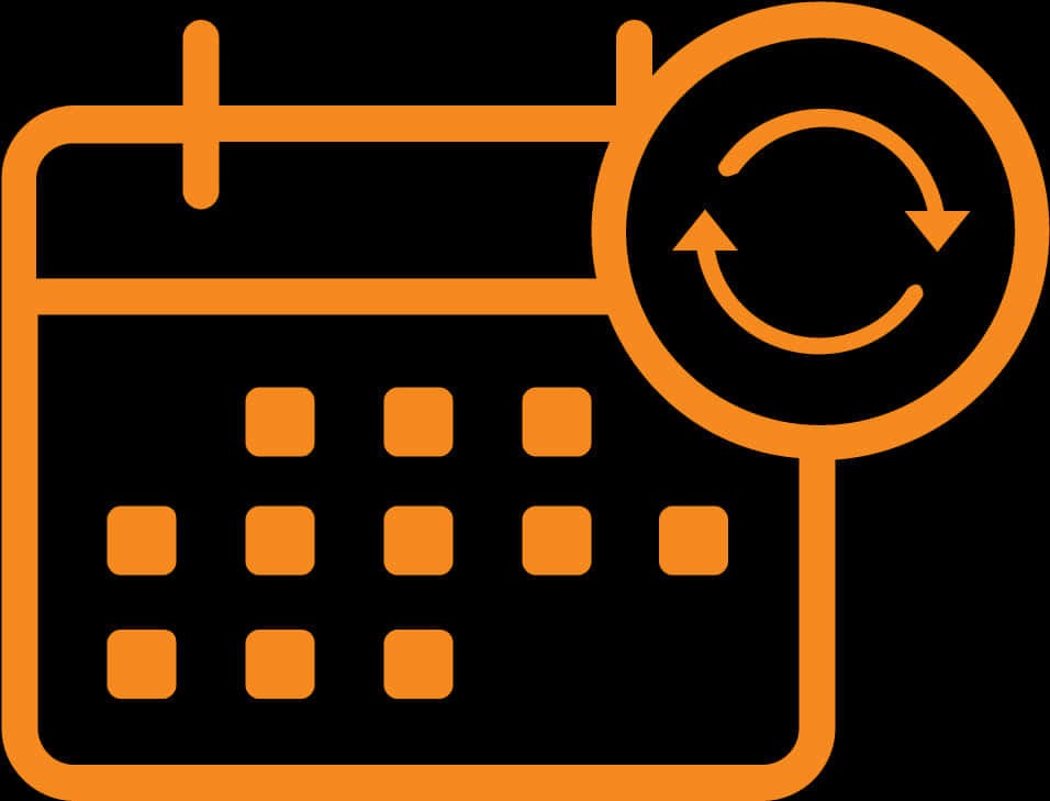 Calendar Refresh Icon PNG image