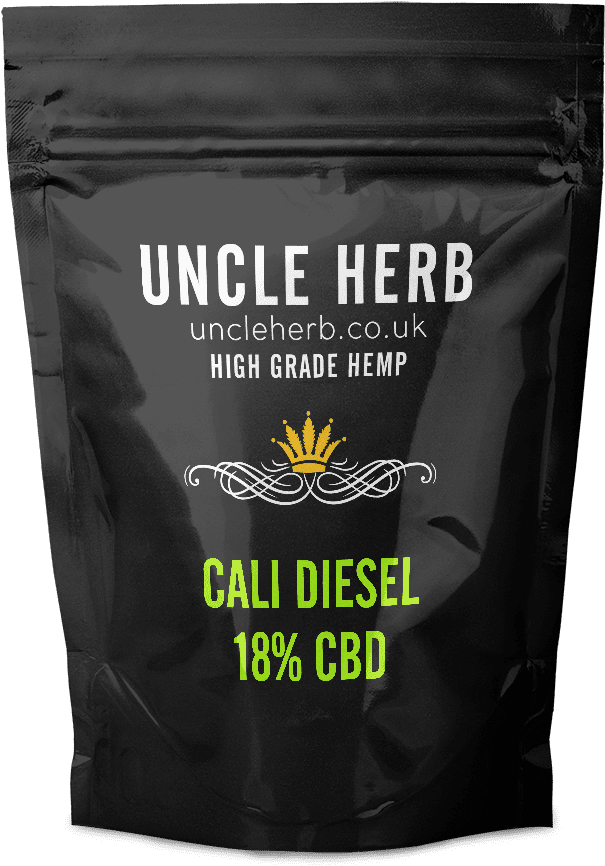 Cali Diesel C B D Hemp Packaging PNG image