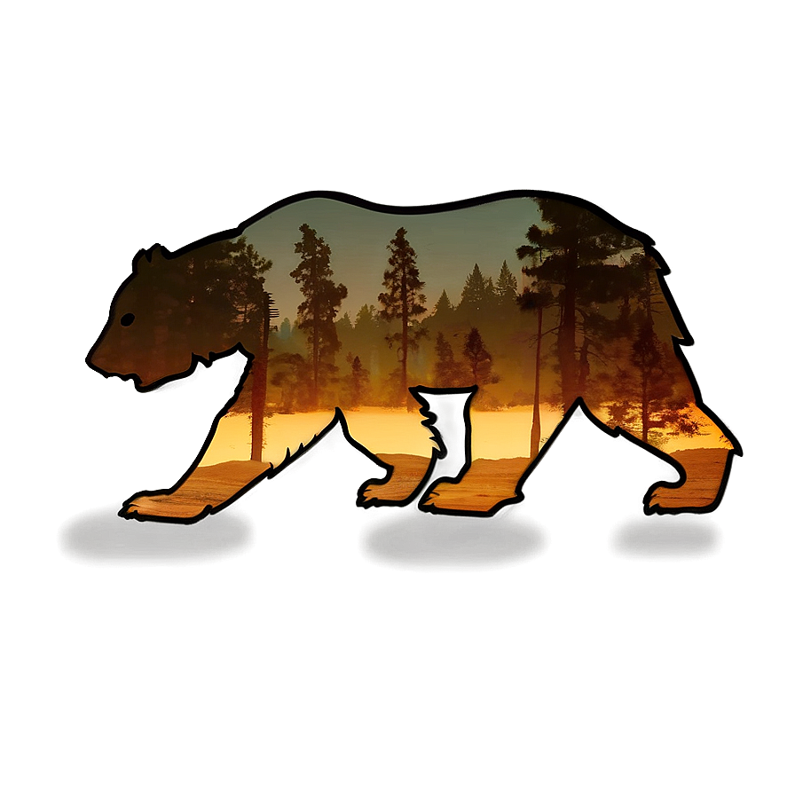 California Bear D PNG image