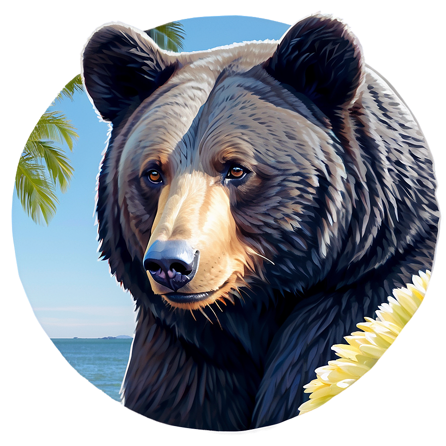 California Dreaming Bear Png 14 PNG image