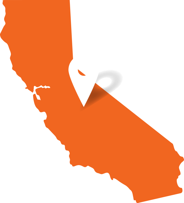 California Map Outlinewith Pinpoint PNG image