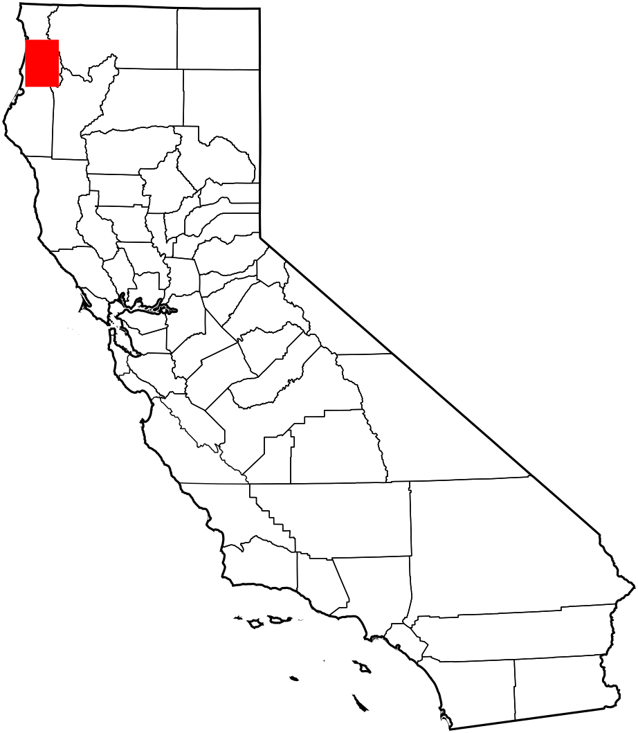 California Mapwith Red Highlighted County PNG image