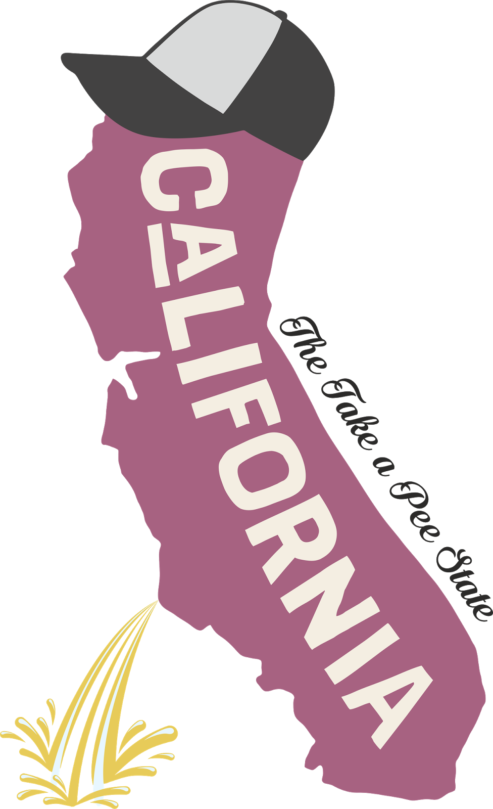 California Outlinewith Bearand Slogan PNG image