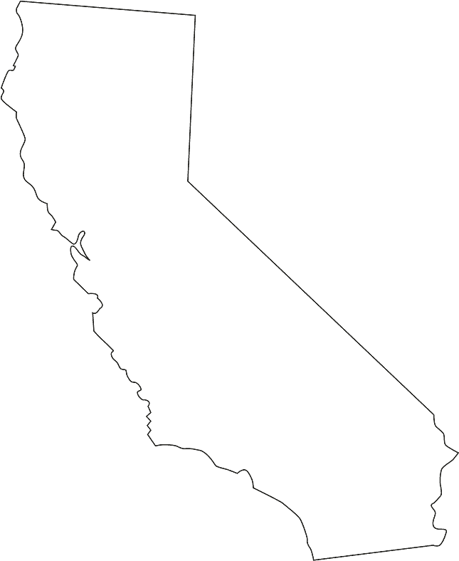 California State Outline PNG image