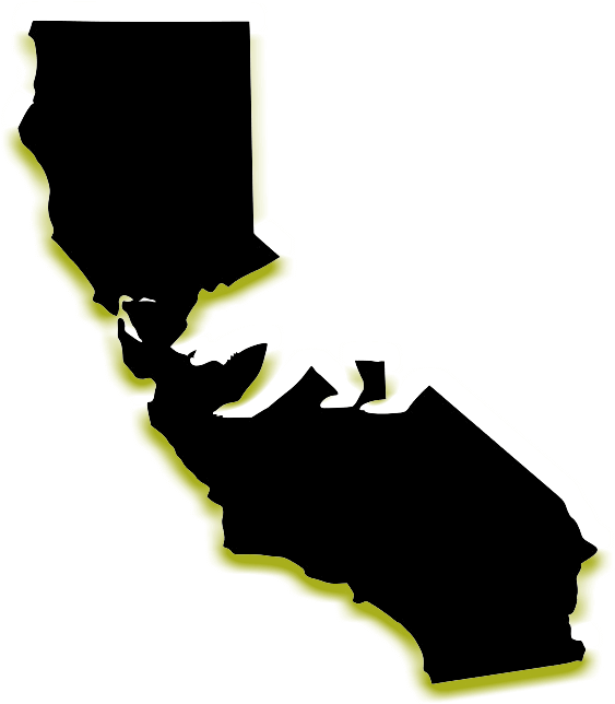 California State Outline Graphic PNG image