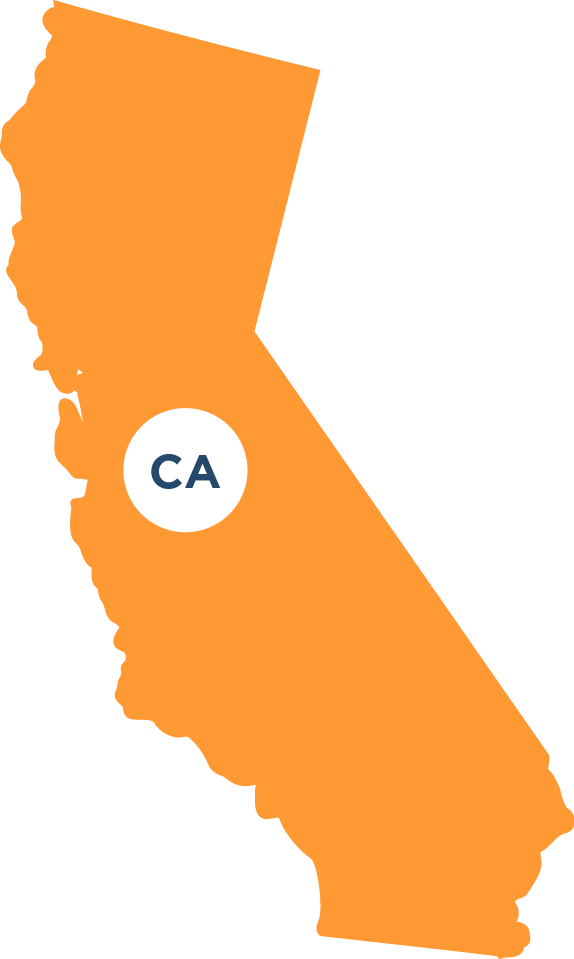 California State Outlinewith Abbreviation PNG image