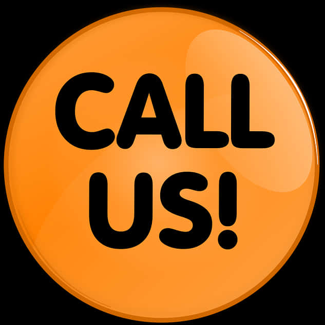 Call Us Button Orange Background PNG image