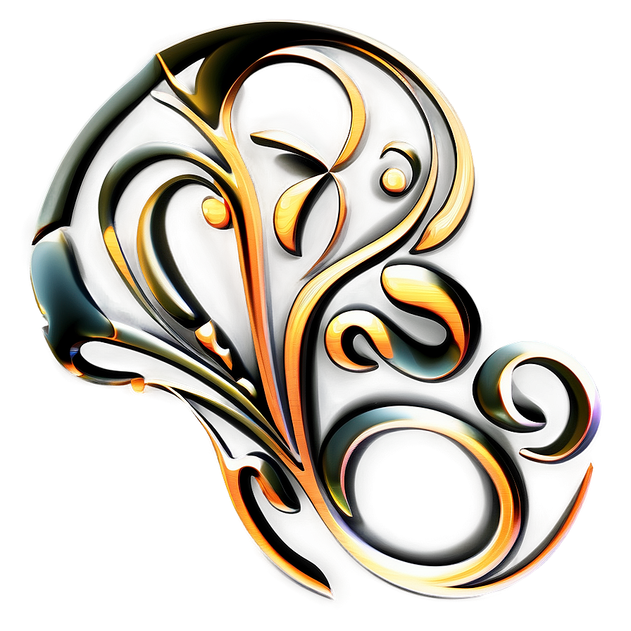 Calligraphic Flourish Logo Png Cxh61 PNG image