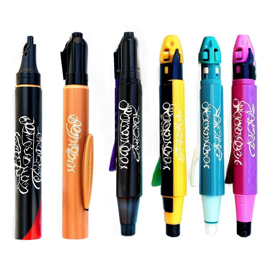 Calligraphy Markers Pack Png Toa54 PNG image