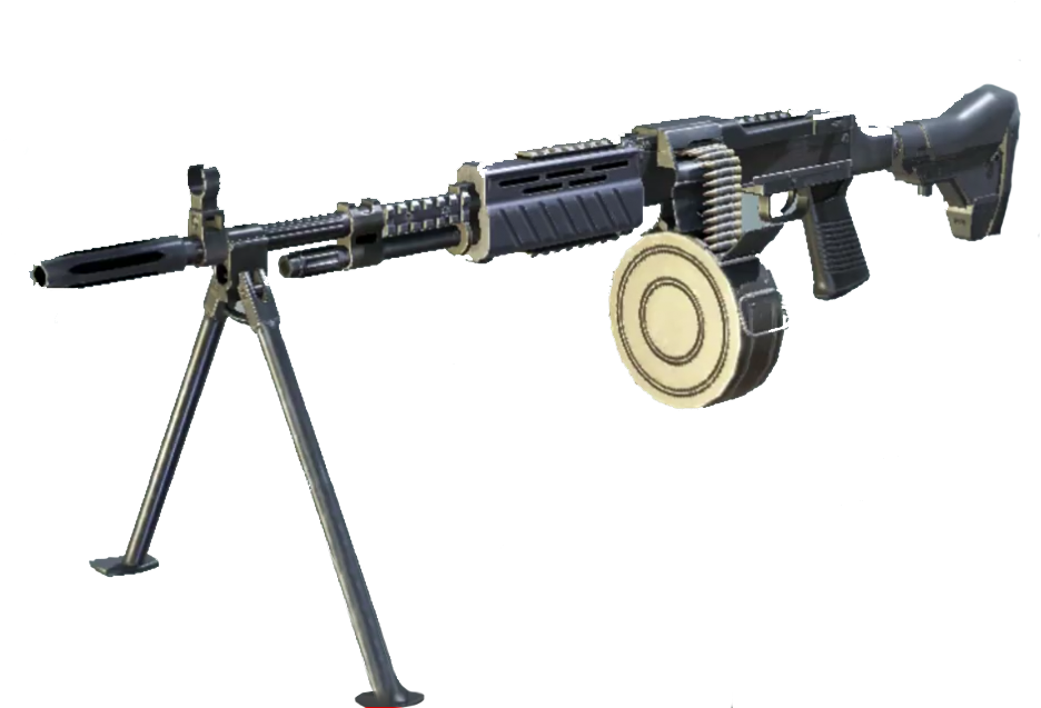 Callof Duty Light Machine Gun Render PNG image