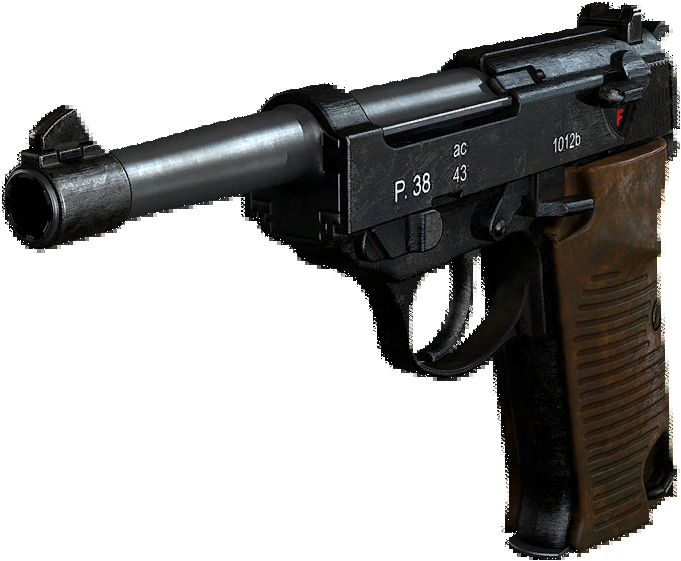 Callof Duty P38 Pistol PNG image