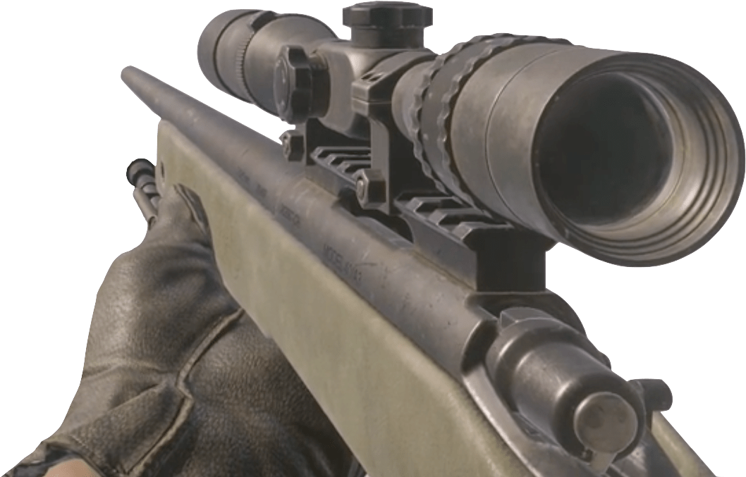 Callof Duty Sniper Rifle Closeup PNG image